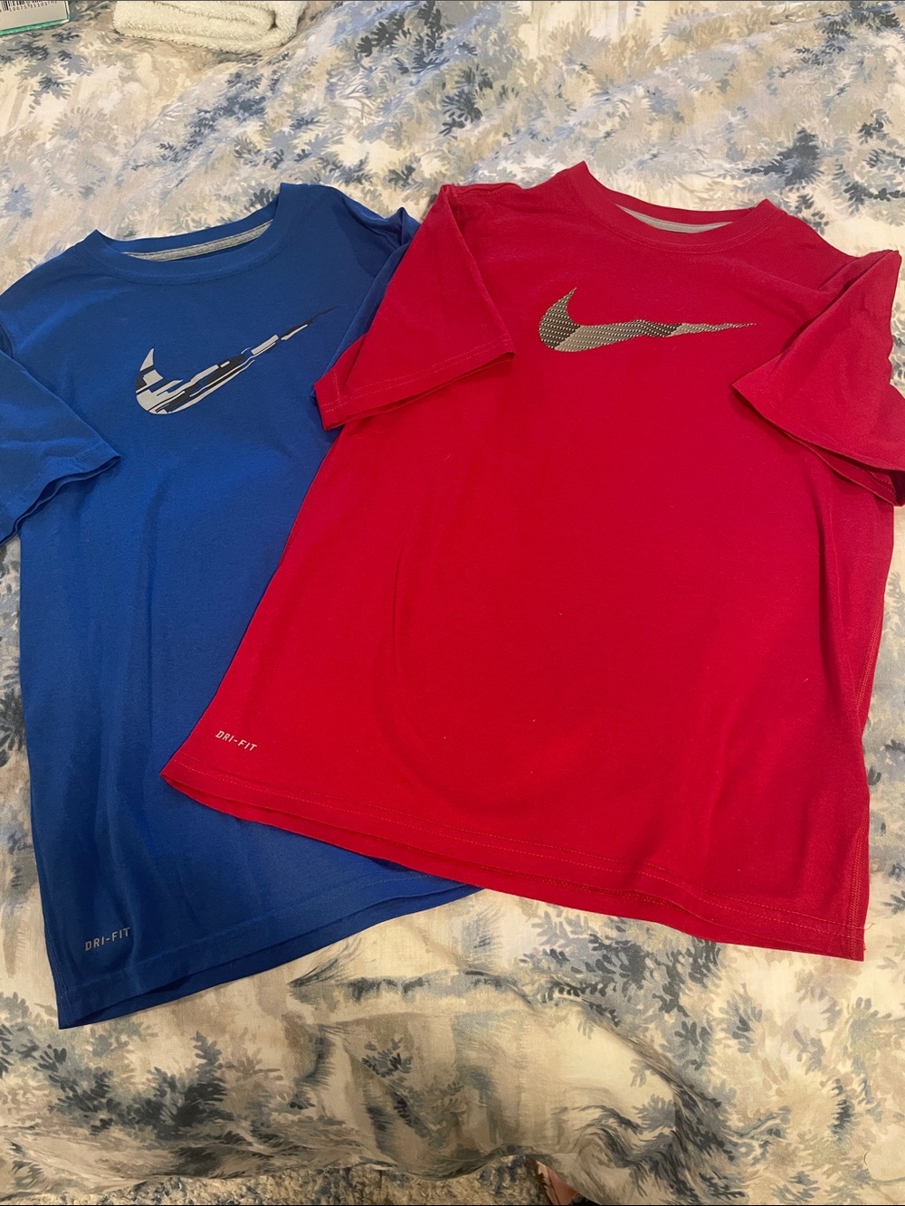 Nike Kids Short Sleeve Tee Duo in Blue & Red